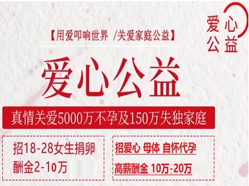 老边捐卵助孕生子 爱心志愿者招募